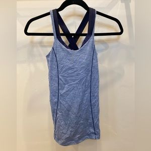 Blue LuluLemon Tank-top with Built in Bra